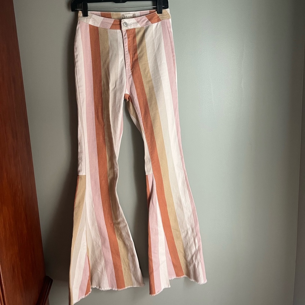 Altar’d State: Super flare striped denim!